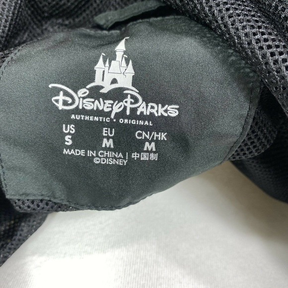 Mens Disney Parks Disneyland 1955 Black Gray Full Zip Up Windbreaker Size S - Picture 10 of 10
